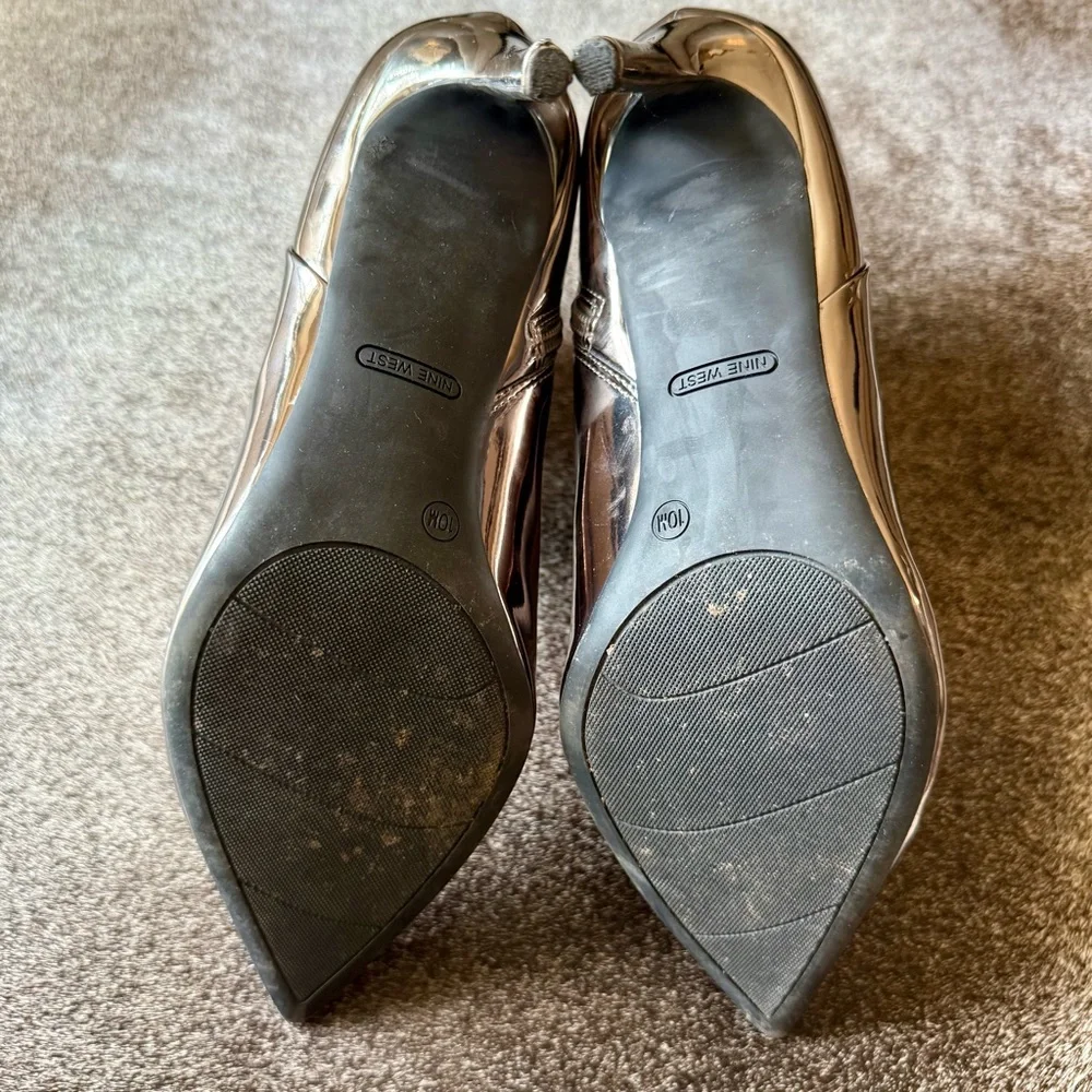 Metallic Silver Booties - Picture 10 of 16